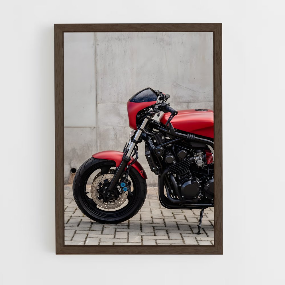 Poster La Moto Rouge – affiche Yamaha (vue 5)
